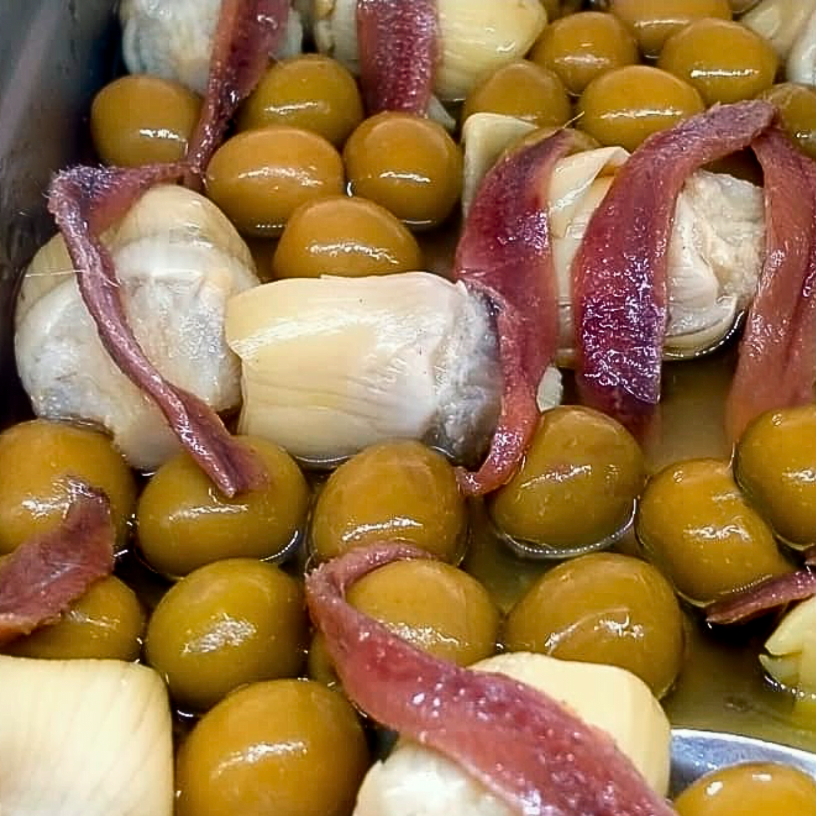 aceitunas con anchoas