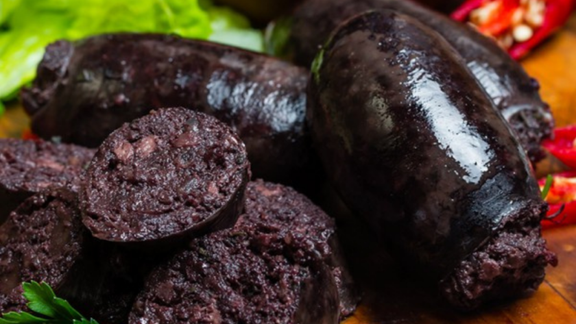 morcilla con pimientos