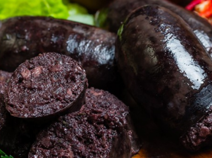 morcilla con pimientos